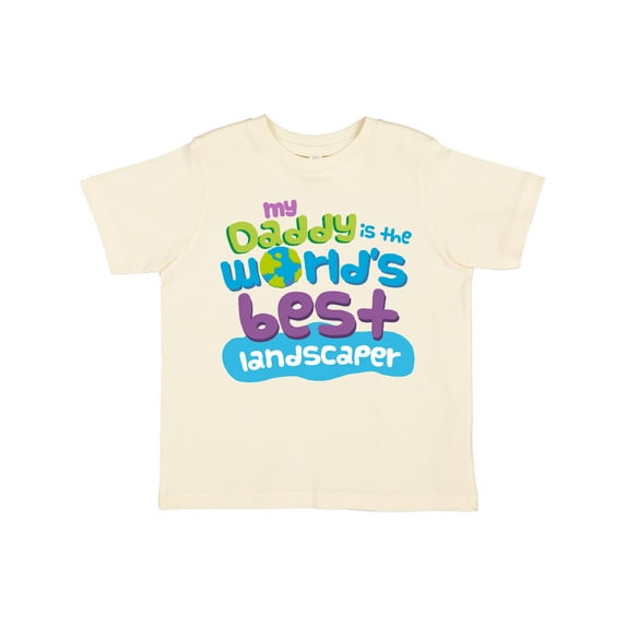 Inktastic My Daddy is the World’s Best Landscaper Boys or Girls Toddler T-Shirt