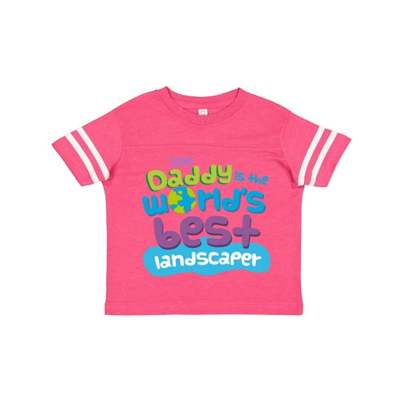 Inktastic My Daddy is the World’s Best Landscaper Boys or Girls Toddler T-Shirt