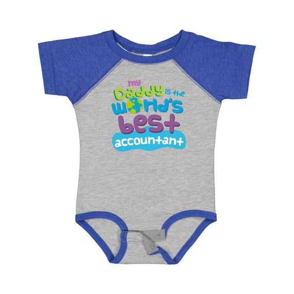 Inktastic My Daddy is the Worlds Best Accountant Boys or Girls Baby Bodysuit
