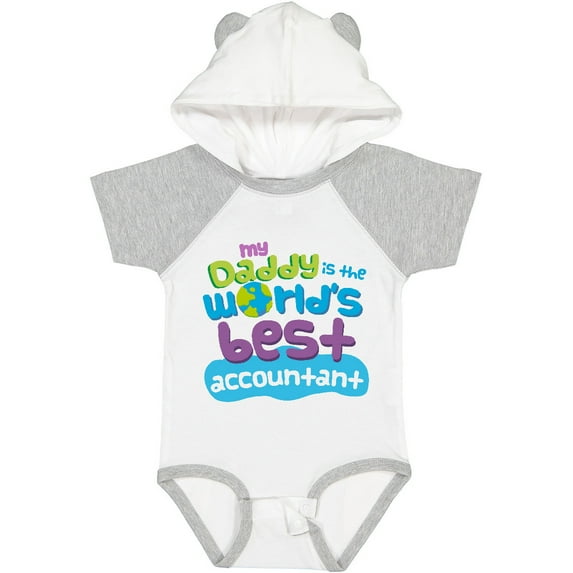 Inktastic My Daddy is the Worlds Best Accountant Boys or Girls Baby Bodysuit
