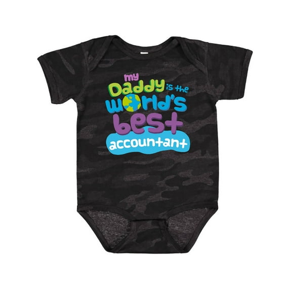 Inktastic My Daddy is the Worlds Best Accountant Boys or Girls Baby Bodysuit