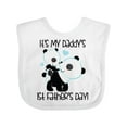 thumbnail image 1 of Inktastic My Daddy's 1st Fathers Day Boys Baby Bib, 1 of 4
