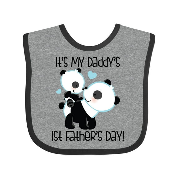 Inktastic My Daddy's 1st Fathers Day Boys Baby Bib