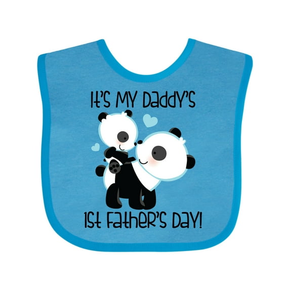 Inktastic My Daddy's 1st Fathers Day Boys Baby Bib