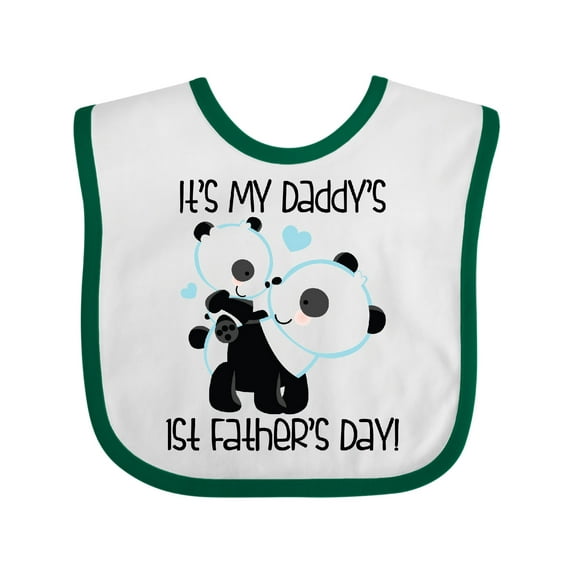Inktastic My Daddy's 1st Fathers Day Boys Baby Bib