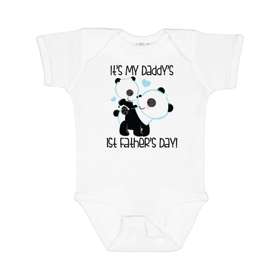 Inktastic My Daddy's 1st Fathers Day Boys Baby Bodysuit