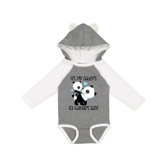 Inktastic My Daddy's 1st Fathers Day Boys Long Sleeve Baby Bodysuit