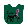 thumbnail image 1 of Inktastic My Daughters Fight is my Fight- breast cancer awareness Boys or Girls Baby Bib, 1 of 4