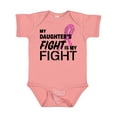 thumbnail image 1 of Inktastic My Daughters Fight is my Fight- breast cancer awareness Boys or Girls Baby Bodysuit, 1 of 5