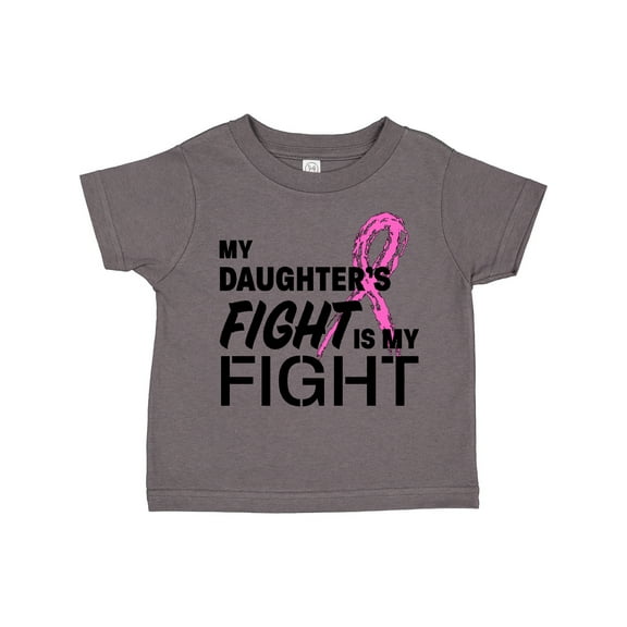 Inktastic My Daughters Fight is my Fight- breast cancer awareness Boys or Girls Toddler T-Shirt