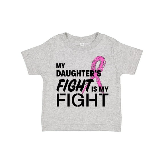 Inktastic My Daughters Fight is my Fight- breast cancer awareness Boys or Girls Toddler T-Shirt