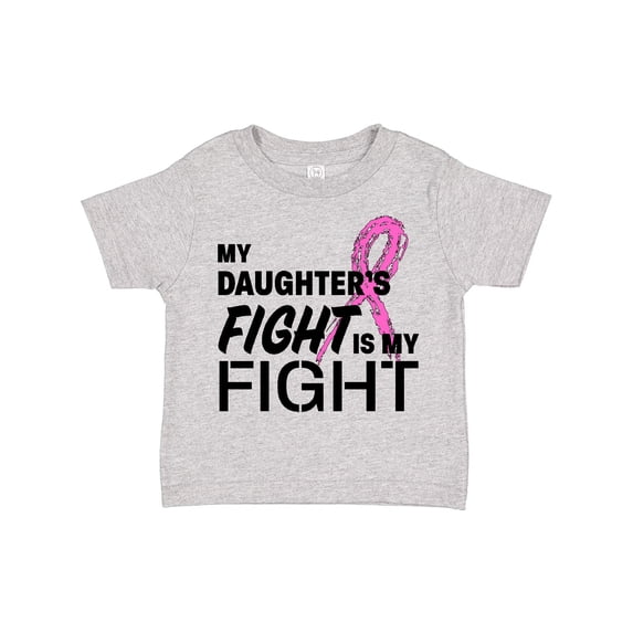 Inktastic My Daughters Fight is my Fight- breast cancer awareness Boys or Girls Toddler T-Shirt
