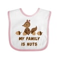 thumbnail image 1 of Inktastic My Family is Nuts Boys or Girls Baby Bib, 1 of 4