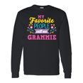 thumbnail image 1 of Inktastic My Favorite People Call Me Grammie with Flowers Long Sleeve T-Shirt, 1 of 5