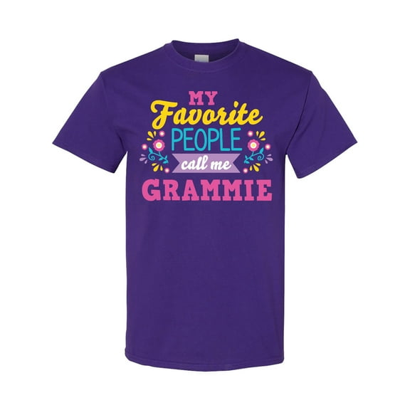 Inktastic My Favorite People Call Me Grammie with Flowers T-Shirt