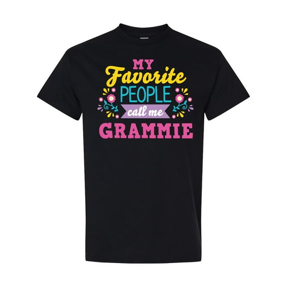 Inktastic My Favorite People Call Me Grammie with Flowers T-Shirt