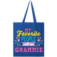 thumbnail image 1 of Inktastic My Favorite People Call Me Grammie with Flowers Tote Bag, 1 of 3