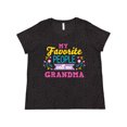 thumbnail image 1 of Inktastic My Favorite People Call Me Grandma with Flowers Women's Plus Size T-Shirt, 1 of 5