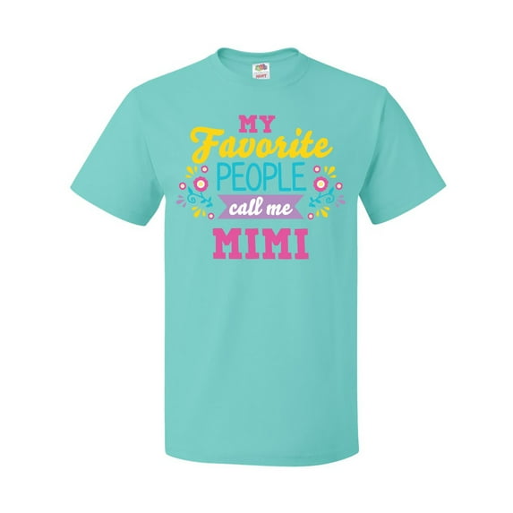 Inktastic My Favorite People Call Me Mimi with Flowers T-Shirt