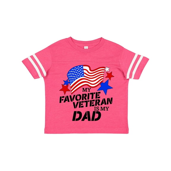 Inktastic My Favorite Veteran is My Dad Boys or Girls Toddler T-Shirt