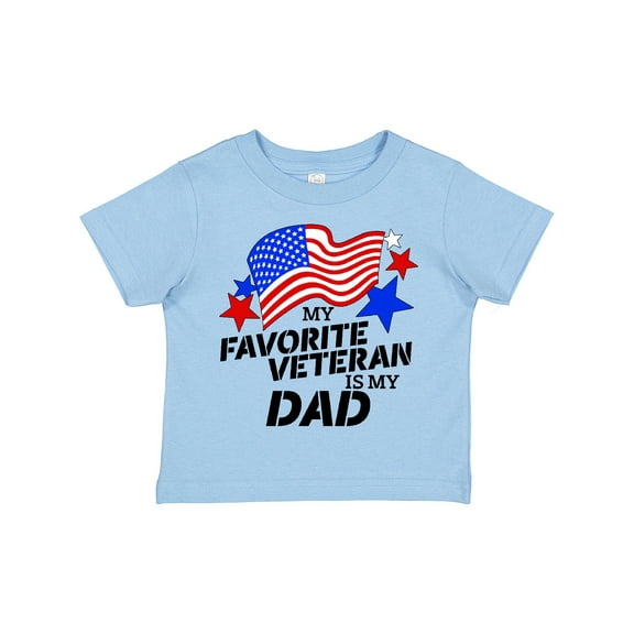 Inktastic My Favorite Veteran is My Dad Boys or Girls Toddler T-Shirt