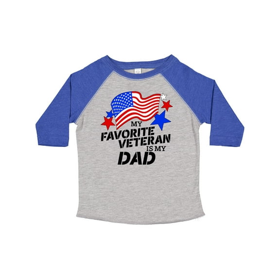 Inktastic My Favorite Veteran is My Dad Boys or Girls Toddler T-Shirt