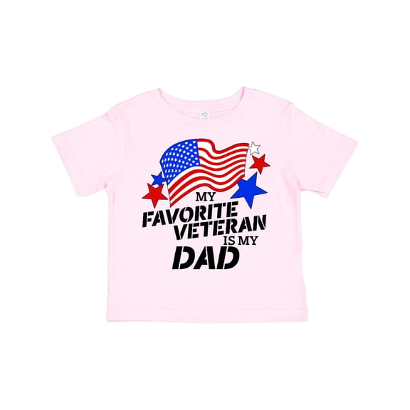 Inktastic My Favorite Veteran is My Dad Boys or Girls Toddler T-Shirt