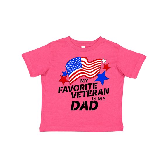 Inktastic My Favorite Veteran is My Dad Boys or Girls Toddler T-Shirt