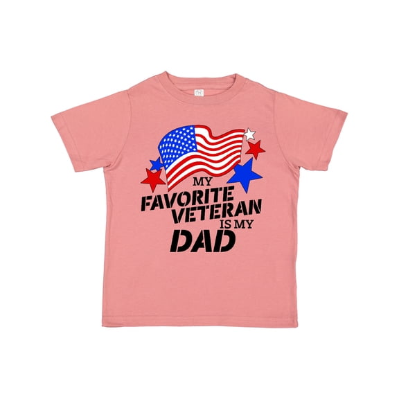 Inktastic My Favorite Veteran is My Dad Boys or Girls Toddler T-Shirt
