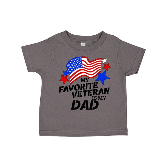 Inktastic My Favorite Veteran is My Dad Boys or Girls Toddler T-Shirt