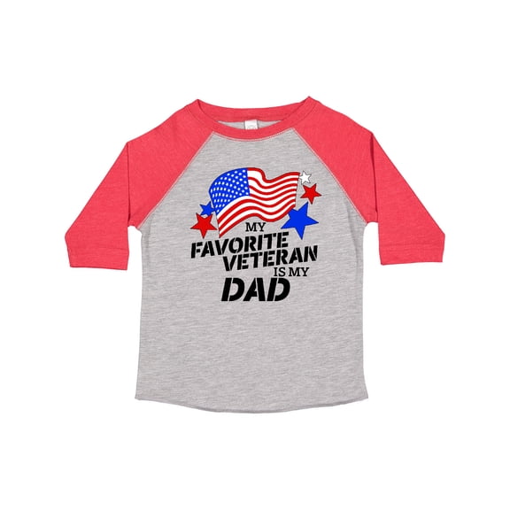 Inktastic My Favorite Veteran is My Dad Boys or Girls Toddler T-Shirt