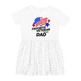 thumbnail image 1 of Inktastic My Favorite Veteran is My Dad Girls Toddler Dress, 1 of 5