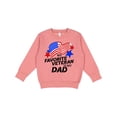 thumbnail image 1 of Inktastic My Favorite Veteran is My Dad Toddler Sweatshirt, 1 of 4