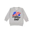 thumbnail image 1 of Inktastic My Favorite Veteran is My Dad Toddler Sweatshirt, 1 of 4