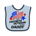 thumbnail image 1 of Inktastic My Favorite Veteran is My Daddy Boys or Girls Baby Bib, 1 of 4