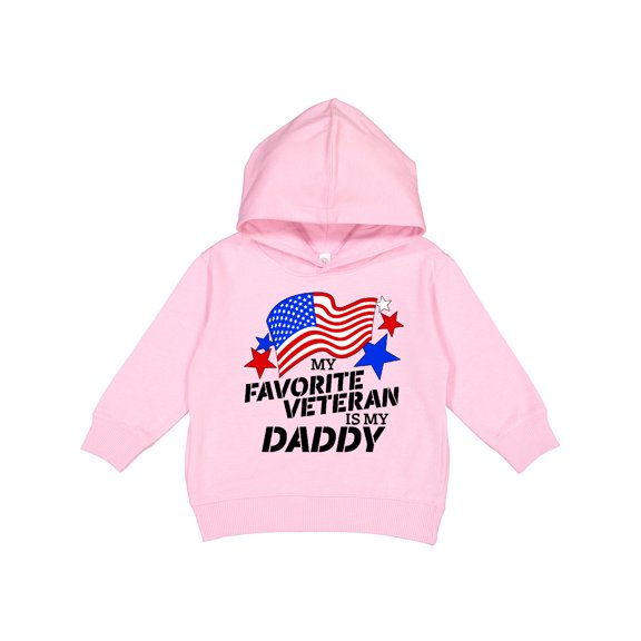 Inktastic My Favorite Veteran is My Daddy Toddler Hoodie