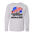 thumbnail image 1 of Inktastic My Favorite Veterans Are My Mom and Dad Long Sleeve Youth T-Shirt, 1 of 5