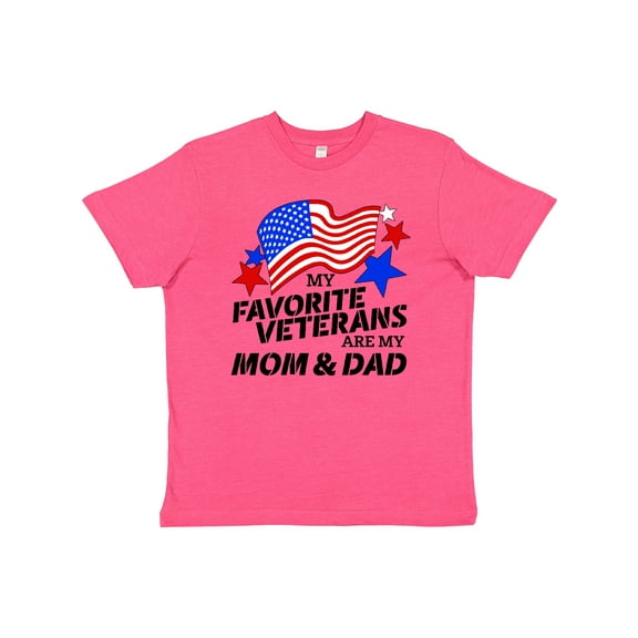 Inktastic My Favorite Veterans Are My Mom and Dad Youth T-Shirt