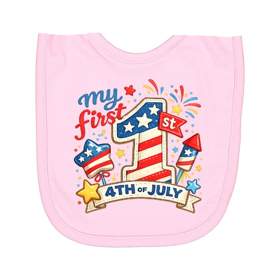 Inktastic My First 4th of July Newborn Bib