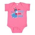 thumbnail image 1 of Inktastic My First 4th of July with Dinosaur Boys or Girls Baby Bodysuit, 1 of 5