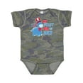 thumbnail image 1 of Inktastic My First 4th of July with Dinosaur Boys or Girls Baby Bodysuit, 1 of 5