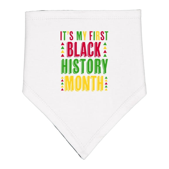 Inktastic My First Black History Month Baby Bandana Bib
