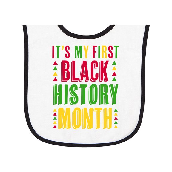 Inktastic My First Black History Month Baby Terry Cloth Bib
