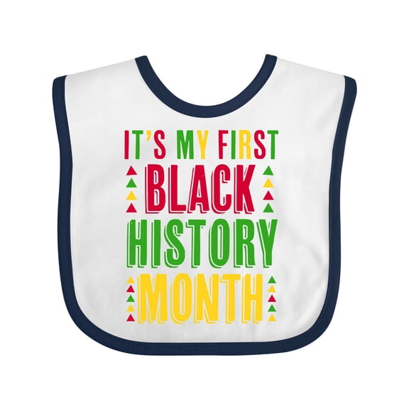 Inktastic My First Black History Month Boys or Girls Baby Bib