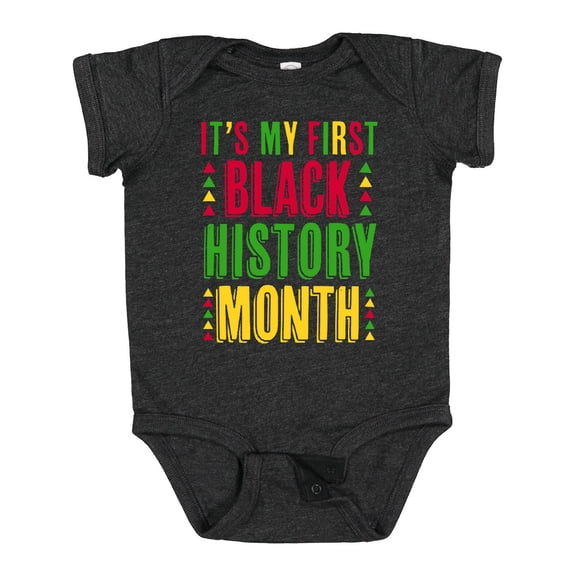 Inktastic My First Black History Month Boys or Girls Baby Bodysuit