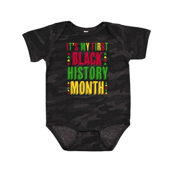 Inktastic My First Black History Month Boys or Girls Baby Bodysuit
