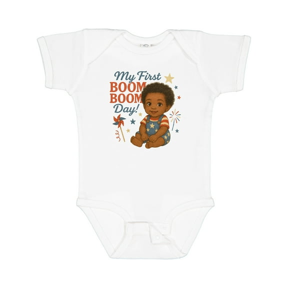 Inktastic My First Boom Boom Day Cute Baby Celebration Boys or Girls Baby Bodysuit