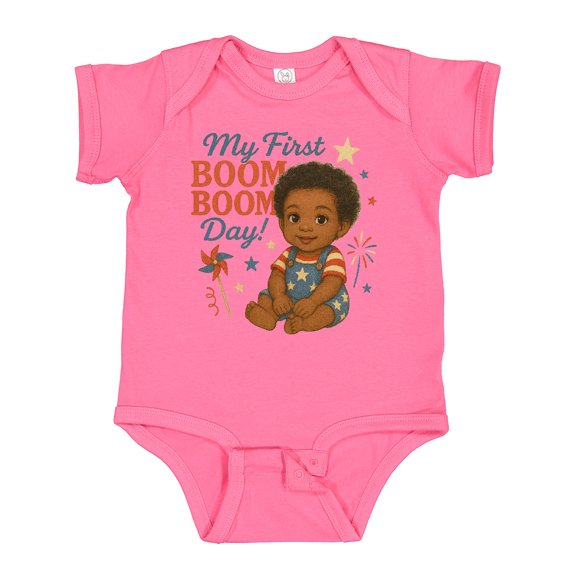 Inktastic My First Boom Boom Day Cute Baby Celebration Boys or Girls Baby Bodysuit