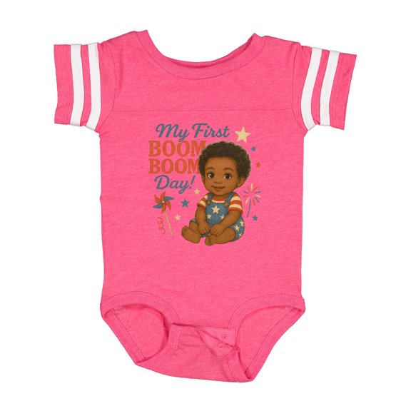 Inktastic My First Boom Boom Day Cute Baby Celebration Boys or Girls Baby Bodysuit