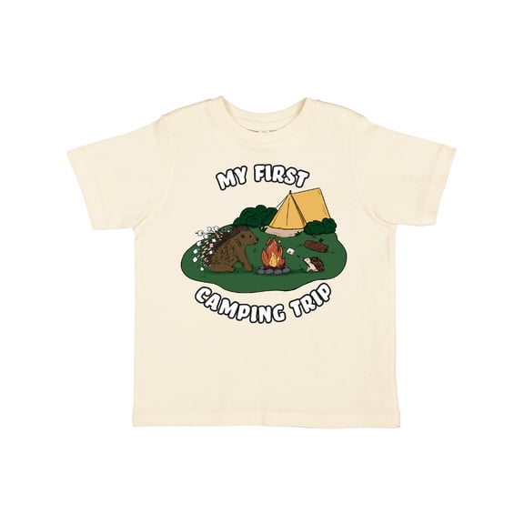 Inktastic My First Camping Trip-camping Hedgehog Boys or Girls Toddler T-Shirt